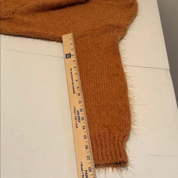 NWOT Free People Slouchy Oversized XS Button CiderBurntOrange Fuzzy Cardigan - Picture 10 of 11